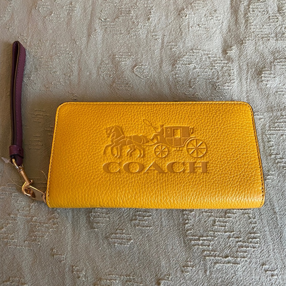 Coach zip around wallet